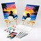 Sip and Paint Kit,Pre Drawn Canvas Couples Paint Party Kit Painting Art Set for Adults Date Night Sunset Beach Lovers 2 Pack